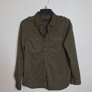 Size Small Mens Banana Republic Khaki Green Dillon Shirt